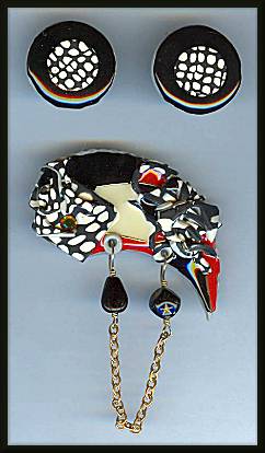 Artful Polymer/Resin B&W Pin Set