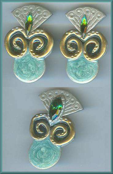 Artful Aqua/Green Pin Set