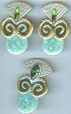 Artful Aqua/Green Pin Set