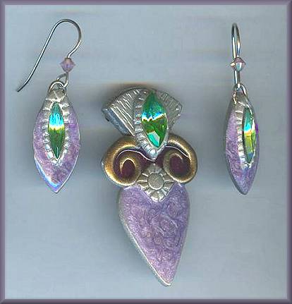 Artful Lavender/Green Pin Set