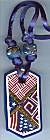 Artful Red White & Blue Pendant