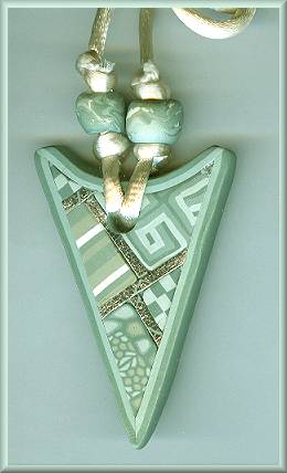 Artful Sea Green Geometrics Pendant