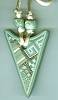 Artful Sea Green Geometrics Pendant