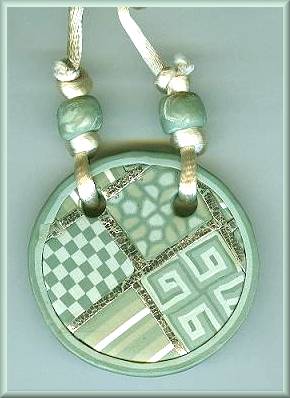 Artful Sea Green Geometrics Pendant
