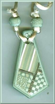 Artful Sea Green Geometrics Pendant