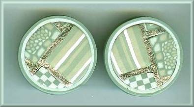 Artful Sea Green Geometrics Earrings
