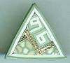 Artful Sea Green Geometrics Earrings
