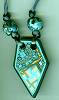 Artful Turquoise Geometrics Pendant