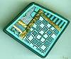 Artful Turquoise Geometrics Pin