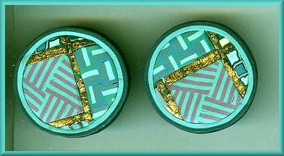 Artful Turquoise Geometrics Earrings