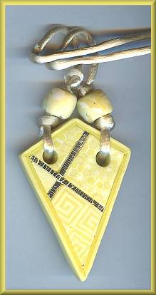 Artful Pale Yellow Geometrics Pendant