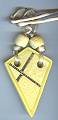 Artful Pale Yellow Geometrics Pendant
