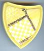Artful Pale Yellow Geometrics Pin