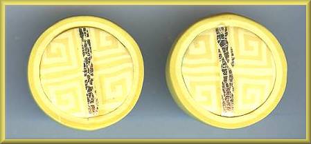 Artful Pale Yellow Geometrics Earrings