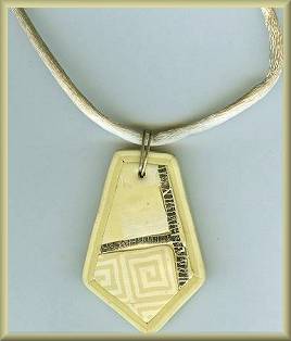 Artful Pale Yellow Geometrics Pendant