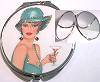 Audrey Compact Mirror in Martini Gal