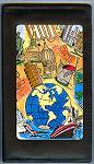 Audrey Leather Checkbook in Global Destinations