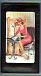 Audrey Leather Checkbook in Pink Lady Writing