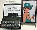 Audrey Card Case and Calculator in Martini Gal
