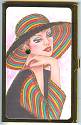 Audrey Card Case in Striped Hat
