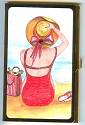 Audrey Card Case Bathing on Beach