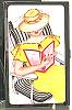 Audrey Card Case in Reading in Yellow