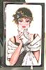 Audrey Card Case in Lady With Clutch