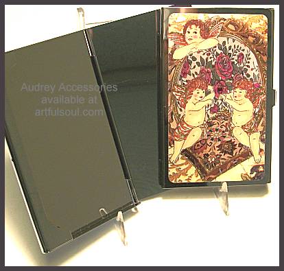 Audrey Card Case in Cherubs