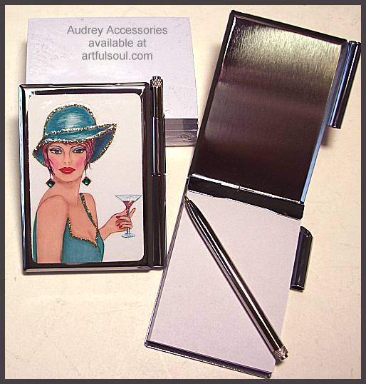 Audrey Memo Pad in Martini Gal