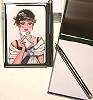 Audrey Memo Pad in Lady With Clutch