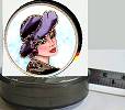 Audrey Tape Measure in Purple Hat