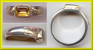 Battelle Citrine Ring