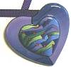 Blue Bus Lagoon Heart Pin/Pendant