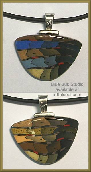 Blue Bus Canyon/Delhi Large Reversible Pendant (retired)