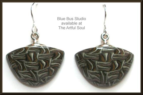 Blue Bus Africa Mountain Dangle Earrings