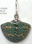 Blue Bus Alpine Mountain Dangle Earrings