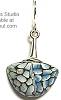 Blue Bus Arctic Swan Dangle Earrings
