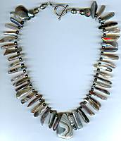 Brynn Botswana Agate Spears Necklace