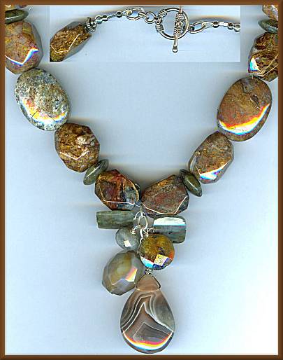Brynn Pietersite Browns Necklace