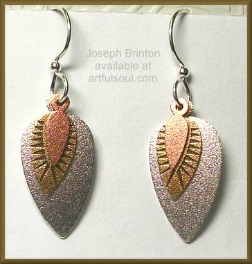 Brinton Silver Layered Spears Earrings