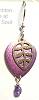 Brinton Small Pink Leafy Earrings