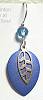 Brinton Blue Leafy Earrings