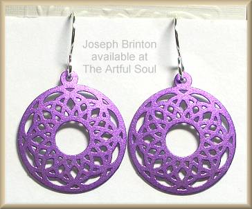 Brinton Orchid Doily Earrings