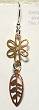 Brinton Brass/Copper Floral Earrings