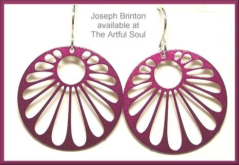 Brinton Pink Teardrop Rays Earrings