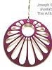 Brinton Pink Teardrop Rays Earrings