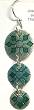 Brinton Green Snowflakes Earrings
