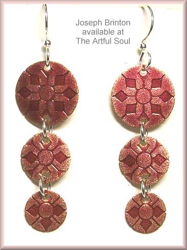 Brinton Pink Snowflakes Earrings