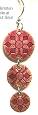 Brinton Pink Snowflakes Earrings