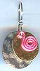Brinton Layered Circle Pink Spiral Earrings